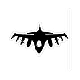 Cool F-16 Viper Stickers for Kids, Teens, and Aviation Lovers, Car Decals, Skateboard Accessories, Gift for Air Force Enthusiasts