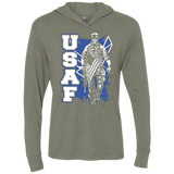 USAF Next Level Unisex Triblend LS Hooded T-Shirt