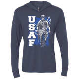 USAF Next Level Unisex Triblend LS Hooded T-Shirt