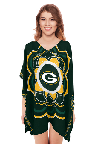 Limited Edition, Officially Licensed Green Bay Packers Caftan One Size / Green