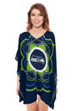 Limited Edition, Officially Licensed Seattle Seahawks Caftan One Size / Navy
