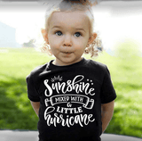 A1POD Apparel Kids T-Shirt / Black / XS Sunshine Mixed With A Little Hurricane