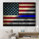 Blue Line USA Flag