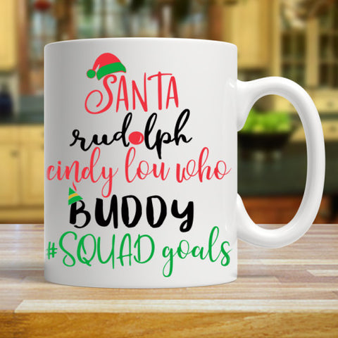 Squad Goals Christmas Mug