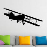 Removable Flying Bi-Plane Wall Sticker Decal Home Decor  Plane wall Sticker Airplane Living Room Wall Mural D-90