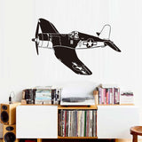 F-4U Corsair Airplane Pattern For Kids Bedrooms Living Room Removable Vinyl Adhesive Wall Decal Sticker Home Decor