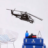 AH-64 Apache Removable Helicopter Wall Sticker Airplane Home Decor Decals Mural Waterproof Art Wall Paper For Kids Living Room