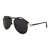 ROYAL GIRL Brand Designer Men Pilot Polarized Sunglasses Metal Frame Personality Leg Sun Glasses for women ms702