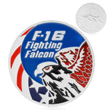 Coins F-16 Fighting Falcon Commemorative Coins Collection Physical Art Challenge