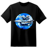New Arrivals2017 Hipster F-16 Falcons In The Clouds 3D Printed Men's 100% Cotton T Shirt High Quality Short Sleeve Tees