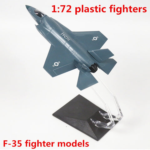 F-35 fighter models, 1:72 plastic fighters,high simulation, ABS plastic assembly toys,children's educational toys,free shipping