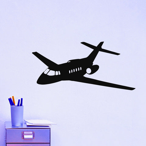 Flying Airplane Silhouette Creative Wall Sticker Home Rooms Military Series Deciorative Vinyl Wall Decals Mural DIY adesivoW-486